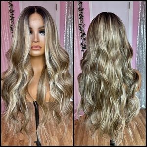 Human Hair Blended Lace Front Wig
